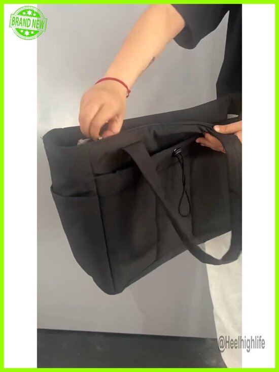 Quilted Puffer Tote Bag | Laptop Sleeve & Cup Holder  Lightweight Puffer Tote Bag with Laptop Compartment & Cup Holder